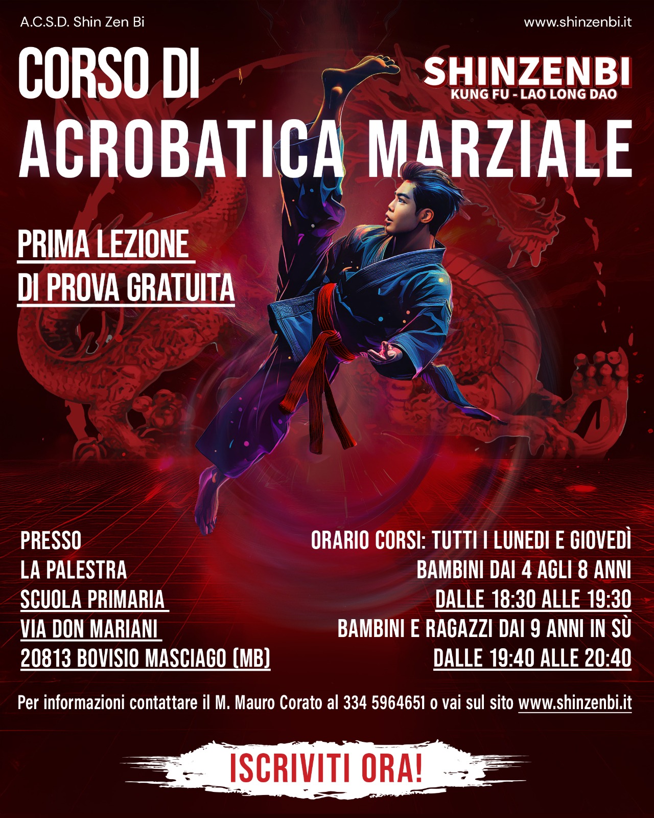 Corso Acrobatica Marziale